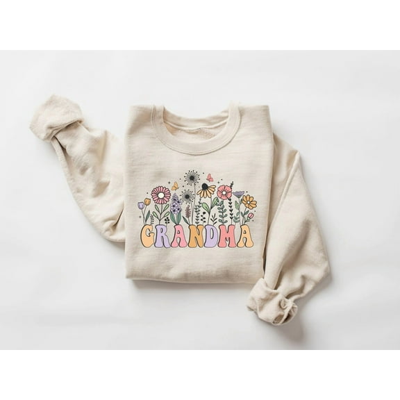 Sam Soft Floral Grandma Sweatshirt, Grandma Gift, Mother'S Day Sweatshirt, Mother'S Day Gift, Granny Gift, Granny Gift, Nana Shirt