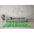 thumbnail image 3 of Ahgly Company Indoor Rectangle Abstract Emerald Green Modern Area Rugs, 2' x 4', 3 of 4