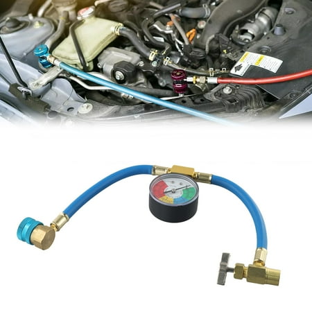 

2 Pressure Gauge Recharge Measuring Hose Car R1234Yf Repair Tool