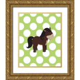 thumbnail image 1 of Robinson, Tamara 15x18 Gold Ornate Wood Framed with Double Matting Museum Art Print Titled - Horse Polka Dots, 1 of 4