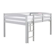Camaflexi Tribeca Solid Wood Low Loft Bed Frame Full in Gray