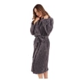 thumbnail image 3 of Bata de Baño para Hombre y Mujer de Textura Suave - Albornoz Absorbente Unisex con Cinturon Ideal para Spa Hotel y Hogar Gris GAON, 3 of 5