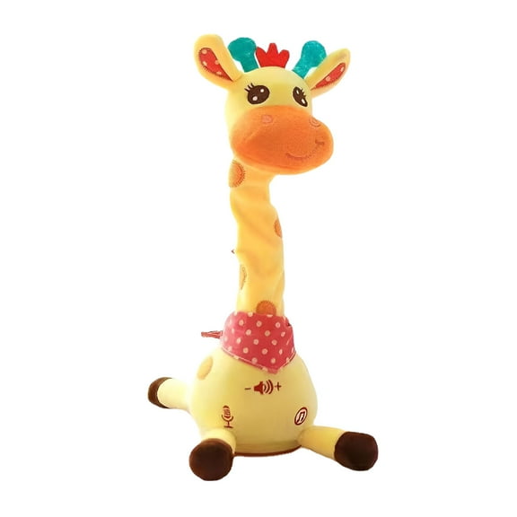 BESTSKY Dancing Talking Giraffe Toy,Mimicking Twisting Electronic Soft Plush Giraffe Toy with Record & Repeating What You Say,Singing Interactive Toy for Toddler Boys Girls Gifts