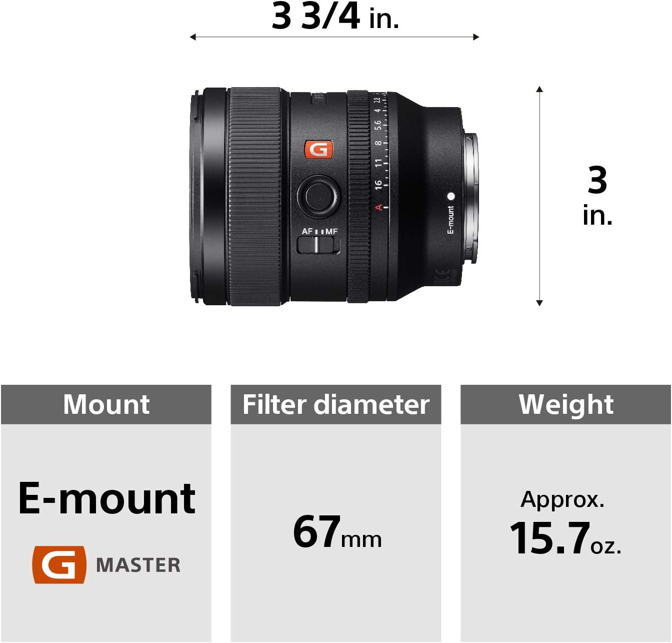 Sony FE 24mm F1.4 GM（SEL24F14GM） Sony FE 24mm f/1.4 GM Lens