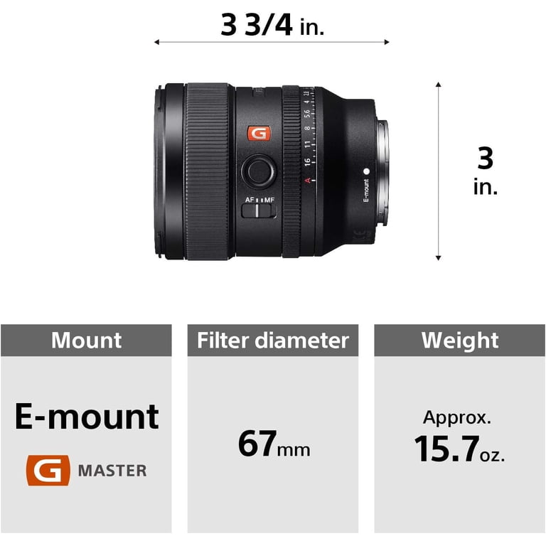 Sony FE 24mm F1.4 GM (SEL24F14GM) Camera Lens Bundle with Sony FE 24mm F1.4 GM (SEL24F14GM) Camera Lens Bundle with
