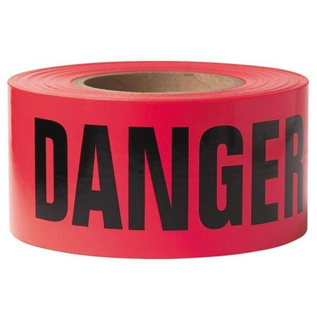Swanson Tool 363545138 BT30DGR2 3 in. x 300 ft. Danger Tape, Red & Black