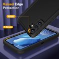 thumbnail image 3 of FABEN-Anshow Heavy Duty Case for Samsung Galaxy S23 FE, Military Grade Shockproof Rugged 3 Layer Hard Protective Cover Dustproof Durable Impact-Absorbing Design with Port Protection, Black, 3 of 4