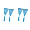 thumbnail image 2 of Billuyoard Cortina de cocina de 2 paneles, cortina de gasa transparente para puerta y ventana, color azul oscuro - 200x200cm 2piezas Cielo azul 100 x 270 cm 2 piezas, 2 of 6