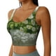 thumbnail image 2 of Fotbe Nature Hand Daisies Art Sujetador Deportivo Largo sin Aros para Mujer con Almohadillas y Soporte Medio, Transpirable y Absorbente, Camiseta Tipo Chaleco o Tank Top-Medium, 2 of 8