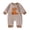 # Brown, variant on PEASKJP Long Sleeve Pajamas Baby Boy Newborn Baby Boy Girl Fall Winter Clothes Long Sleeve Bubble Romper Jumpsuit Overall Shorts Infant Clothing Brown,3-6 Months