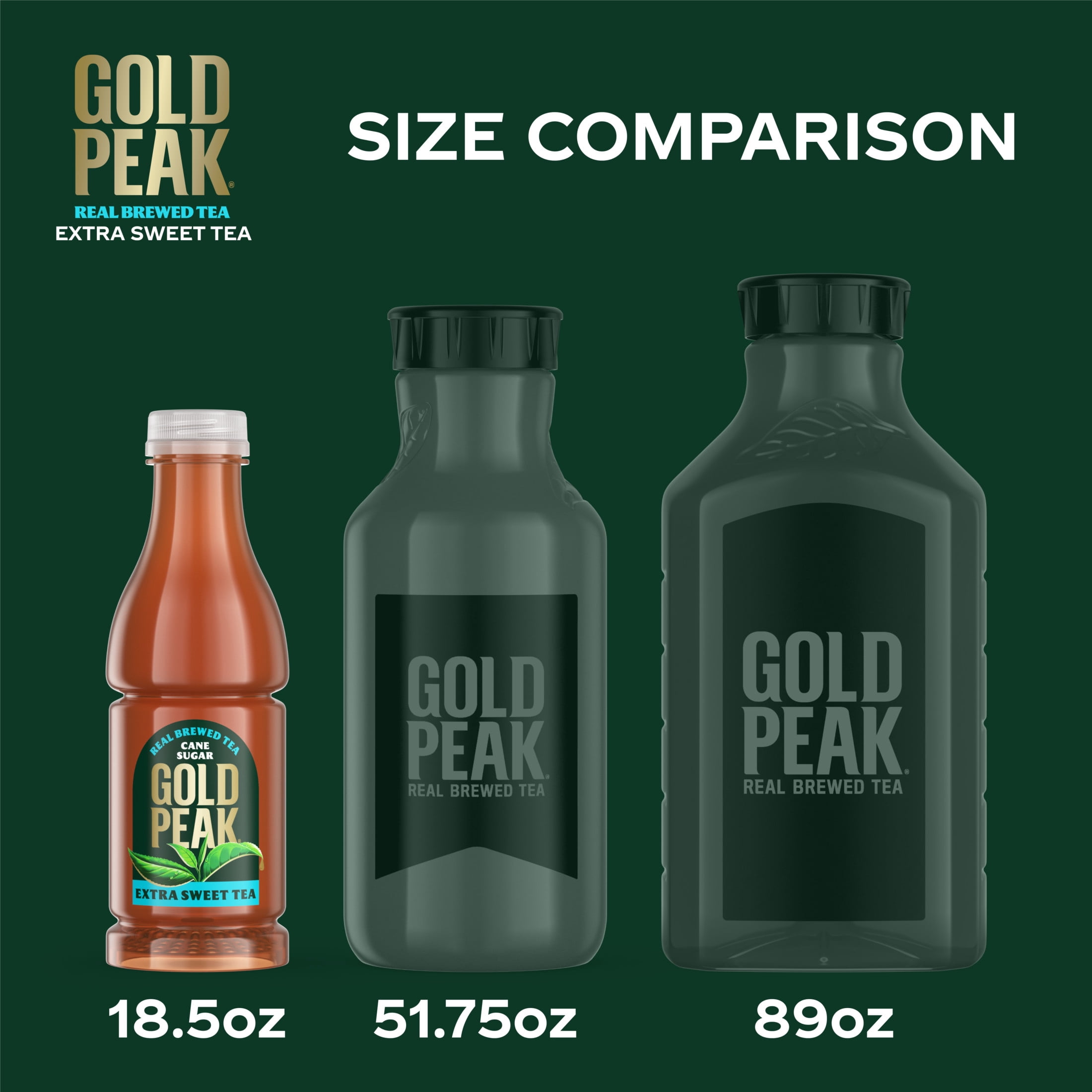 Gold Peak Extra Sweet Black Iced Tea Bottle, 18.5 fl oz