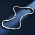thumbnail image 2 of 5mm Men Moissanite Necklace Chain D Color VVS1 clarity Diamond Necklace 925 Sterling Silver Diamond Tennis Necklace for Men Women with Certificate 15-24inch, 2 of 9