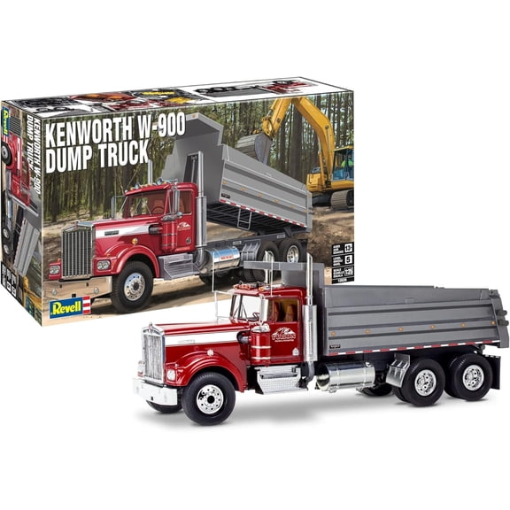 Revell Kenworth W 900 Dump Truck Model Building Kit 1:25 Scale 265 Pieces