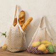 thumbnail image 6 of Portable Reusable Washable Cotton Shopping Mesh Bags Fruit Vegetable Grocery Bags Foldable Supermarket Shopping Mesh Bag, 6 of 10