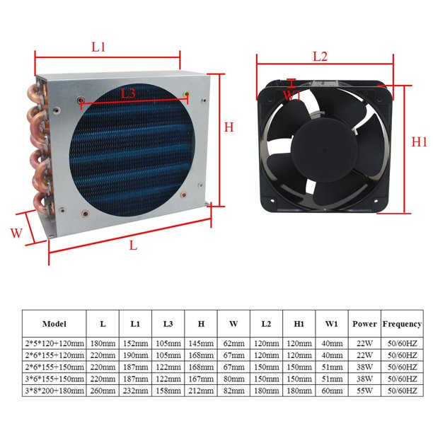 tube heat exchanger for Physical cooling condenser coil refrigerator