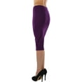 thumbnail image 6 of ToBeInStyle Women's Premium Cotton-Blend Basic Knee Skirt - Dark Plum - M, 6 of 6