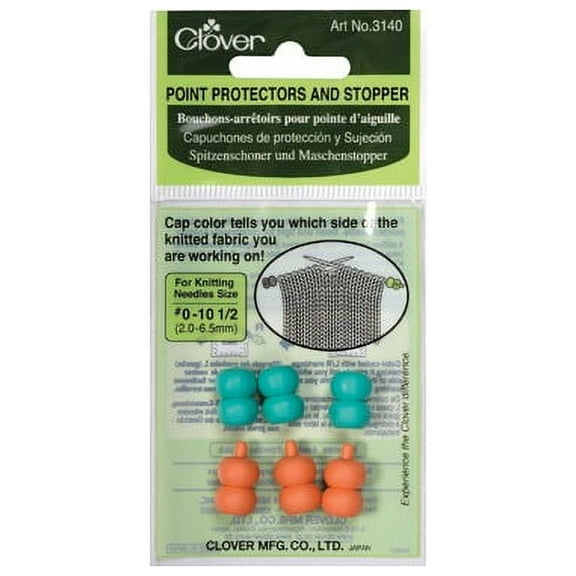 Clover Point Protectors and Stopper, For Sizes 0 and 10.5, 6-Pack