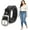 A-black, variant on Plus Size Women Leather Belt Black Casual Waist Belt for Jeans Pants with Metal Pin Buckle