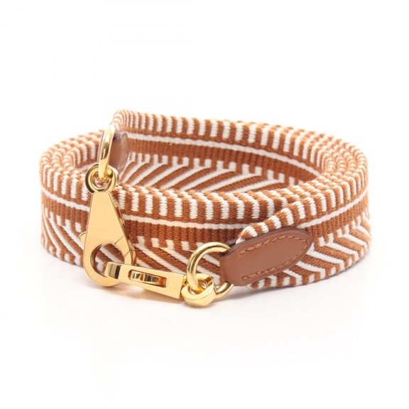 Pre-Owned Hermes Bandoulire Sangle Caval Shoulder Strap Accessory Leather Toile Veau Swift...