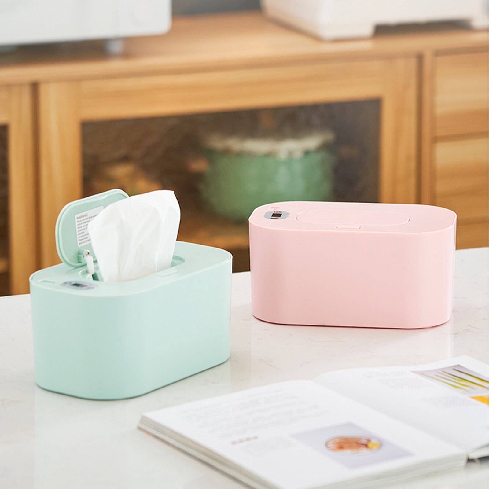 QARUN 2026 New Wipe Warmer,Top Heating with Fresh Bottom Baby Wipes,Usb-Powered Convenience for Nursery,Travel,Home Baby Wipe Warmer,White