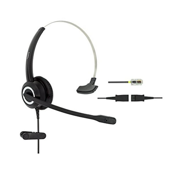 DailyHeadset Corded Office Telephone Headset Headphones RJ9 Cable Cisco