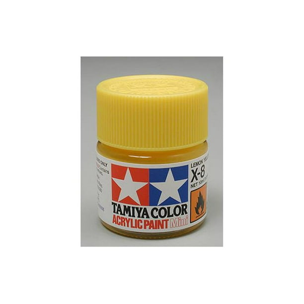 Tamiya Paint TAM81508 0.33 oz Tamiya Acrylic Mini Paint Lemon Yellow