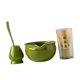 thumbnail image 3 of Juego de 4 piezas para preparar matcha con tazón y utensilios Verde profundo, 3 of 9