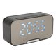 thumbnail image 4 of Altavoz Bluetooth con Despertador Digital Pantalla de Temperatura Anuncio de Voz Radio FM Espejo Despertador Altavoz Negro, 4 of 8