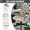 thumbnail image 3 of FKELYI Western Cowboy Cactus Plant Print Office Chair Cover with 2 Pcs Removable Armrest Covers High Back Swivel Armchair Slipcover Anti-Dust Decoration, Large, 3 of 6