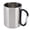 Black Handle, variant on NFTIGB 12.2 oz / 360ml Stainless Steel Coffee Mug with Double Wall Insulation and Comfortable Blue Handle for Camping and Outdoor Travel