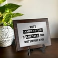thumbnail image 2 of What's Inside of You Is Greater Than What's In Front of You, 10x8 Decorative Wall Plaque | Easel Mount Option | Inspirational Affirmation Wall Art, 2 of 8