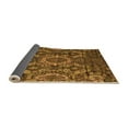 thumbnail image 2 of Ahgly Company Indoor Square Abstract Orange Modern Area Rugs, 3' Square, 2 of 4