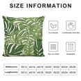 thumbnail image 5 of Nawypu  Tropical Green Leaves Pillow Covers  Modern Botanical Palm Leaf Decor Throw Pillows Summer Decorations Pillow Case Square Cushion Cover Decor for Sofa Couch Bed, 5 of 5