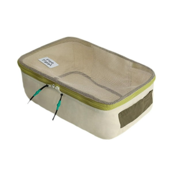 Cubos de embalaje para maletas Bolsa para ropa interior Bolsa protectora práctica para zapatos Organizadores de embalaje de equipaje para escapadas , M verde