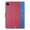 thumbnail image 3 of SaniMore for iPad Pro 11" 4th/3rd/2rd/1st Gen 2022/2021/2020/2018 Case, Auto Sleep/Wake, PU Leather Patchwork Magnetic Wallet Cover Support Card Slot & Kickstand Shockproof Protective Shell, Rose, 3 of 7