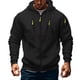 thumbnail image 2 of Yaoyar Men's Zip Up Hoodie Color Block Long Sleeve Casual Sweatshirt with Pocket Men's Long Sleeved Hooded Top, 2 of 9