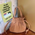 thumbnail image 2 of Women Bucket Bag Fashion Drawstring All-match Crossbody Bag Shoulder Purse, 2 of 10