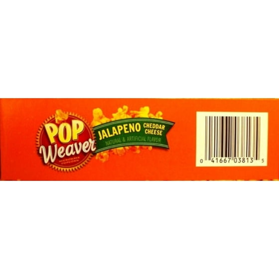 Pop Weaver Jalapeno Cheddar Cheese Microwave Popcorn 3 Count 7 8 Pop Weaver Jalapeno Cheddar Cheese Microwave Popcorn 3 Count 7 8 Oz