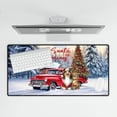 thumbnail image 4 of Santa is Coming Shetland Sheepdog Merry Christmas Xmas Noel Truck Tree Desk Mat Full Keyboard Mouse Pad Sheltie Dog Lover Gifts Large Mousepad - 02023, 4 of 5
