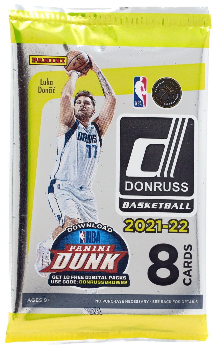 NBA 2021-22 Donruss Basketball Trading Card BLASTER Pack (8 Cards, Orange Purple Laser Parallels) - Walmart.com NBA 2021-22 Donruss Basketball Trading Card BLASTER Pack (8 Cards, Orange Purple Laser Parallels) - Walmart.com