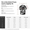 thumbnail image 5 of Bingfone Seamless Pattern With Skulls for Men's Cuban Collar Short Sleeve Shirt with Pocket Button Down Cardigan Summer Shirt-Large, 5 of 5