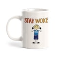 thumbnail image 1 of Stay Woke Stick People Design 15oz Coffee Mug, 1 of 3