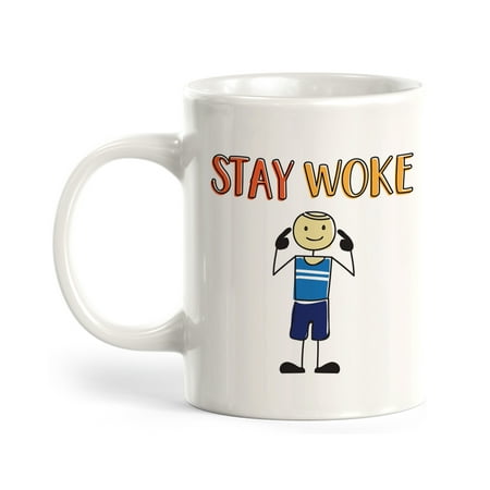 

Designs ByLITA Stay Woke Stick People Design 11oz Coffee Mug