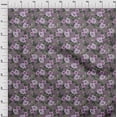 thumbnail image 4 of oneOone Tissu Polyester Spandex Violet Floral Rétro Matériel de Robe Tissu Imprimé Tissu au Mètre 56 Pouces de Large, 4 of 5