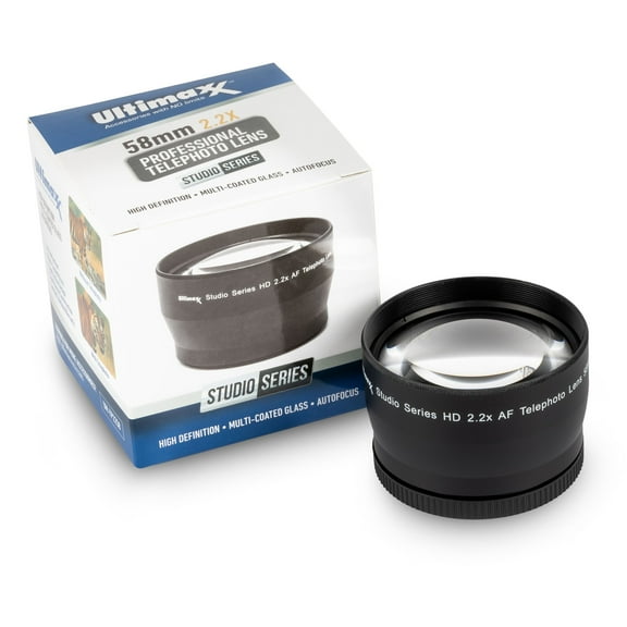 Ultimaxx 2.2x Telephoto Zoom Lens Attachment for All Lenses with a 72mm Thread - Compatible with Canon, Nikon, Olympus, Pentax, Sony, Sigma, Tamron & More