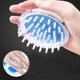 thumbnail image 5 of Cepillo masajeador de cuero cabelludo de silicona para lavar el cabello y eliminar la caspa con cerdas duraderas – Verde, 5 of 5