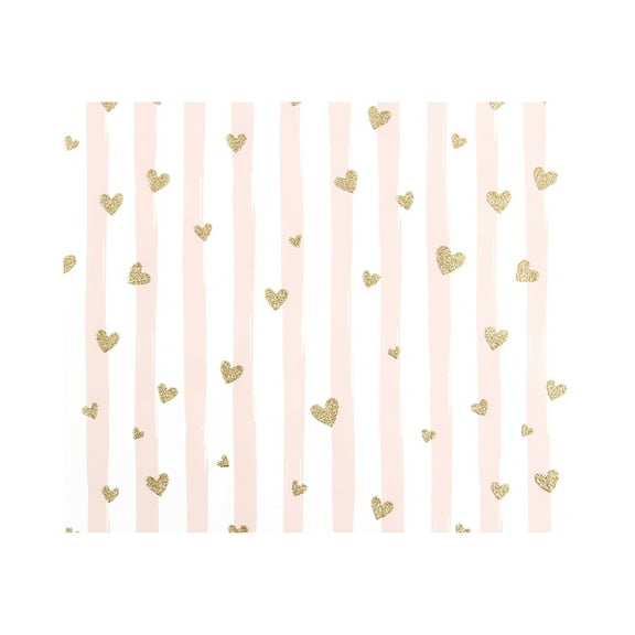 Valentines Day Wrapping Paper Roll - 2 sheets- 28 Inch x 20Inch - Pink Love Hearts, Roses, Book Wrapping Paper, Perfect for Valentine’s Day, Wedding, Anniversary