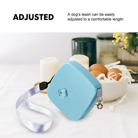 MIPCASE Small Dog Leash Blue Nylon Retractable Pet Lead Rope for Easy Outdoor Walking