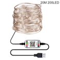 thumbnail image 2 of USB Bluetooth-compatible Phone Remote Controlled LED Light Strip Christmas Holiday Decor, 2 of 8