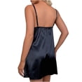 thumbnail image 4 of Bovxnpu Silk Satin Pajamas Set Women Two Piece Nightwear,Ladies Fashion Comfortable Color Lace Suspenders Pajamas Dress Woman Nightgown Home Clothes Suit, 4 of 5